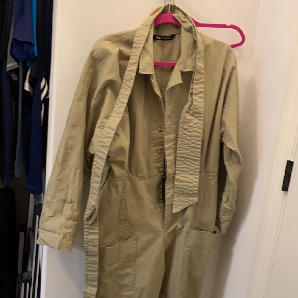 Zara Denim utility Jumpsuit size xxl